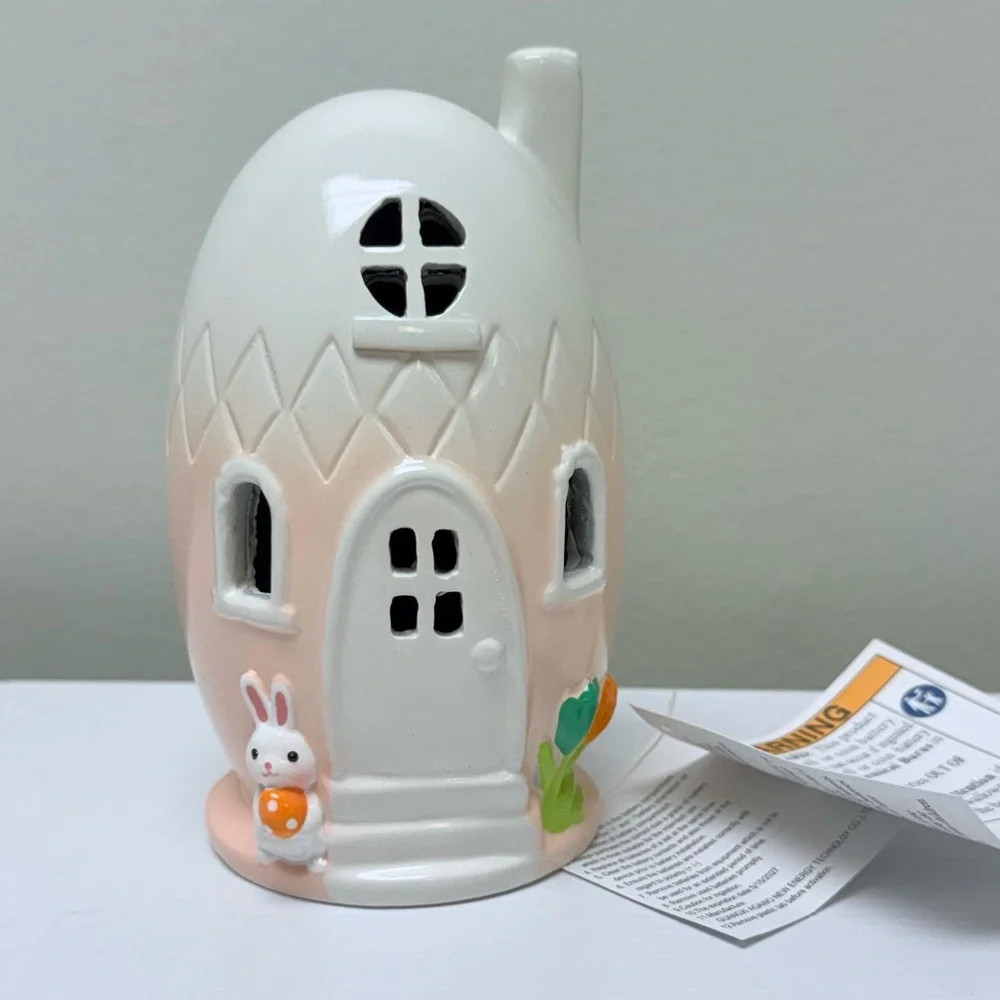 New Target Spritz Lit Polyresin Easter Egg Shaped House Lamp Spring 2026